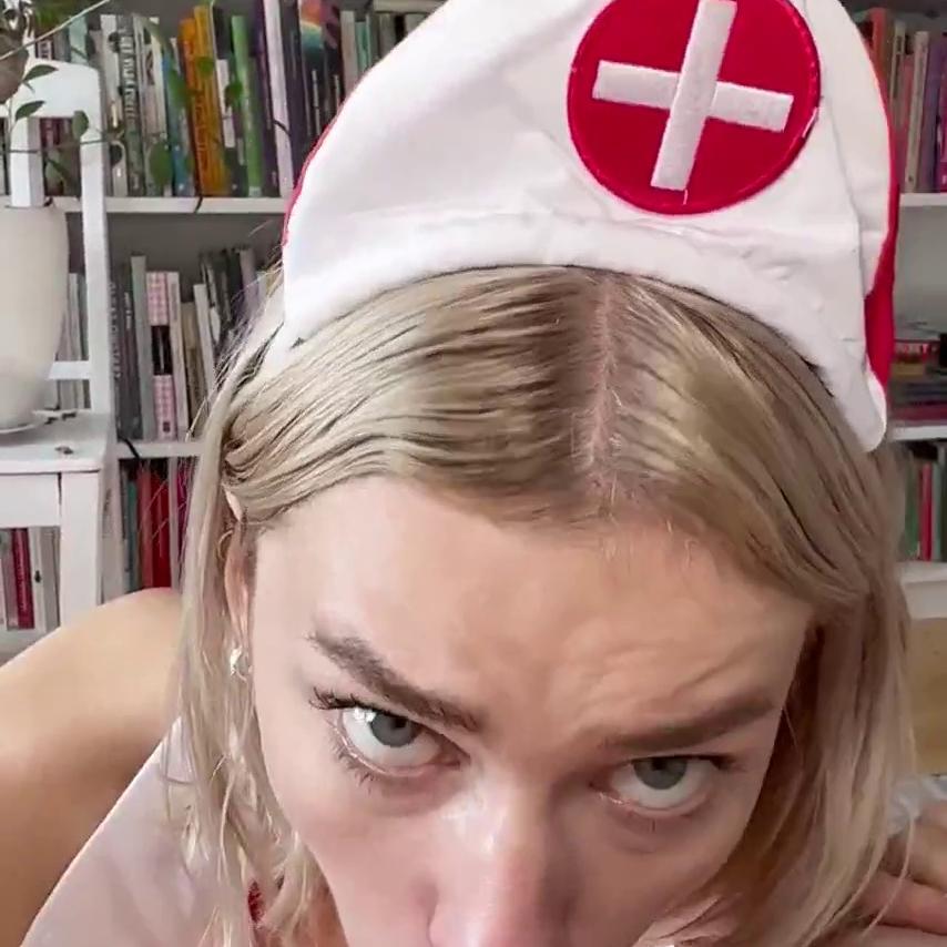 Halli N Lover Sexy Nurse Blowjob Gives Blowjob And Riding Fat Dick